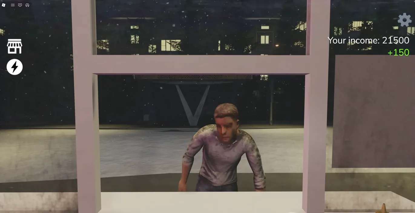 Black Holes anomaly - customer stumbling towards kiosk